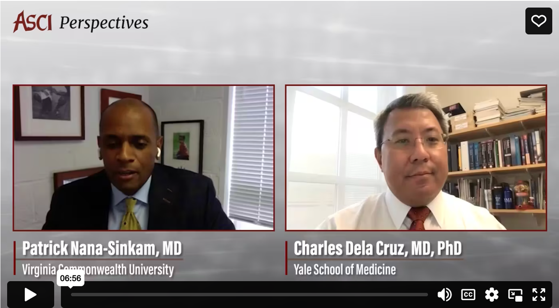 Charles S. Dela Cruz, MD, PhD—video clip